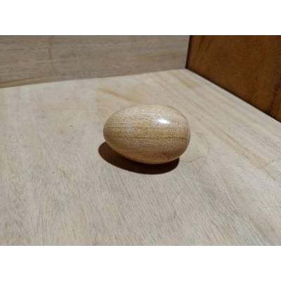 Picture of wooden small size egg for baby toys ( 1 pcs )