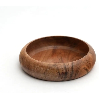 Picture of Natural Wooden colorful jar , wooden pot brawn color  ( 5 inch ) - Multicolor