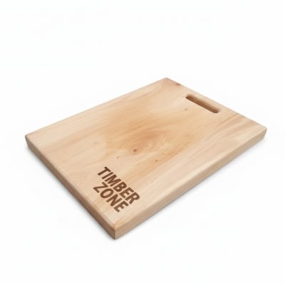 Picture of dual -sided mahogany wood cutting board hard non - slip solid wood for efficient vegetables bones meat cutting  ( 10 inch * 14 inch ) - Multicolor