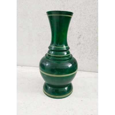 Picture of Hand Made Wooden colorful flowers Vase/Fuldani  - Flower Vase( 9 inch )