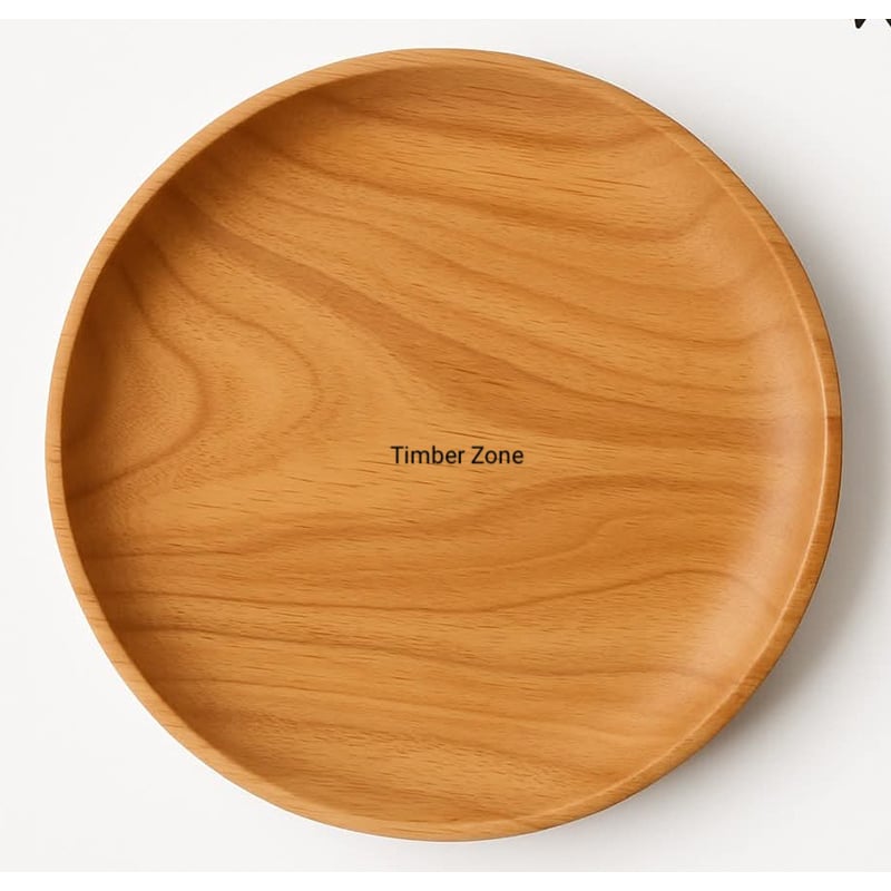 Picture of Traditional Natural  Mehguni  Wooden Made Serving plate  For Dry Snacks Only Kitchen Accessories Uses ( 12 inch ) - Multicolor