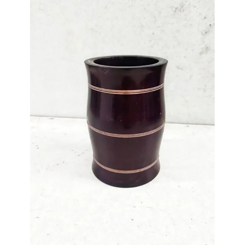 Picture of Eco Friendly mehuguni wood colourful pen ,Brush holder  holder ,office and home - Multicolor