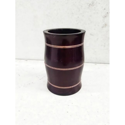 Picture of Eco Friendly mehuguni wood colourful pen ,Brush holder  holder ,office and home - Multicolor