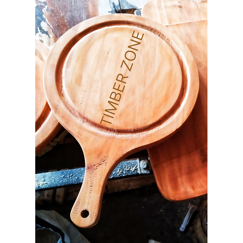 Picture of Big Size  Wooden Round Head Pizza Board / Pizza Tray for Restaurant Hotel and Office  ( 12 inch ) - Multicolor