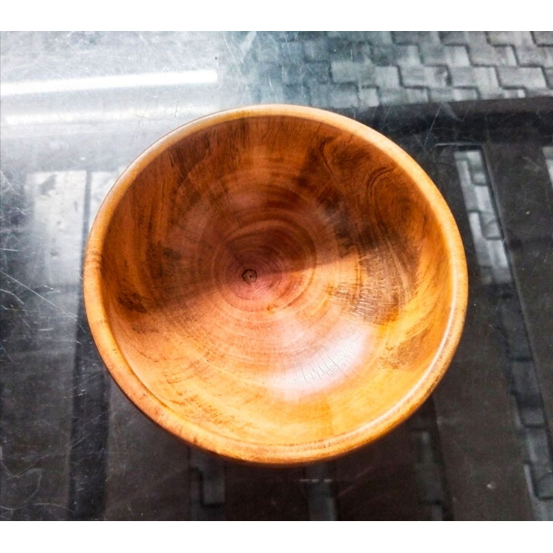 Picture of 1 PCS Small Size 4 inch  Wooden Dish Salt Vinegar Sauce Flavor Spices bowl Dinner Breakfast Bowl  Condiment Cup Kitchen Utensils Anti-Fall Seasoning Dish - Multicolor