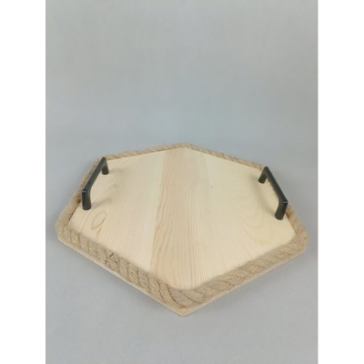 Picture of American Style European Wooden Serving Tray - Multicolor