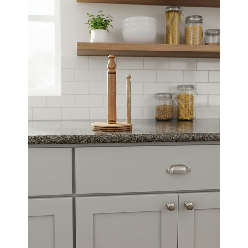 Picture of Wooden Kitchen Tissue Holder for home - Multicolor
