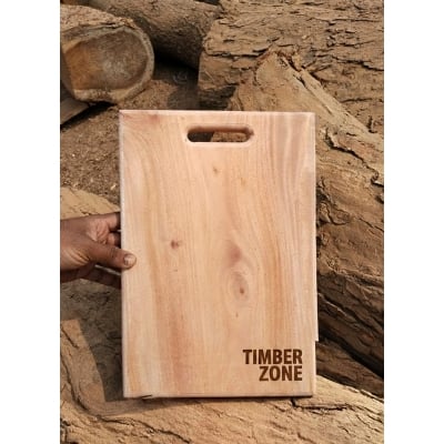 Picture of Customizable Premium Wooden Cutting Board for Kitchen Prep - Solid Wood with Durable Handle, 10/14 inch Options - Multicolor