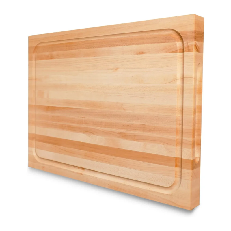 Picture of Premium Wooden Cutting Board with Integrated Sink Design, Large 12x12 Inch, Drip Tray, for Kitchen and Restaurant Use - Multicolor
