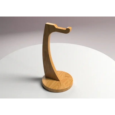Picture of Wholesale Minimalist Luxury Modern Customised Hanger Aluminium Walnut Wooden Bamboo Headphones Holder Wood Headphone Stand 1 pcs - Multicolor