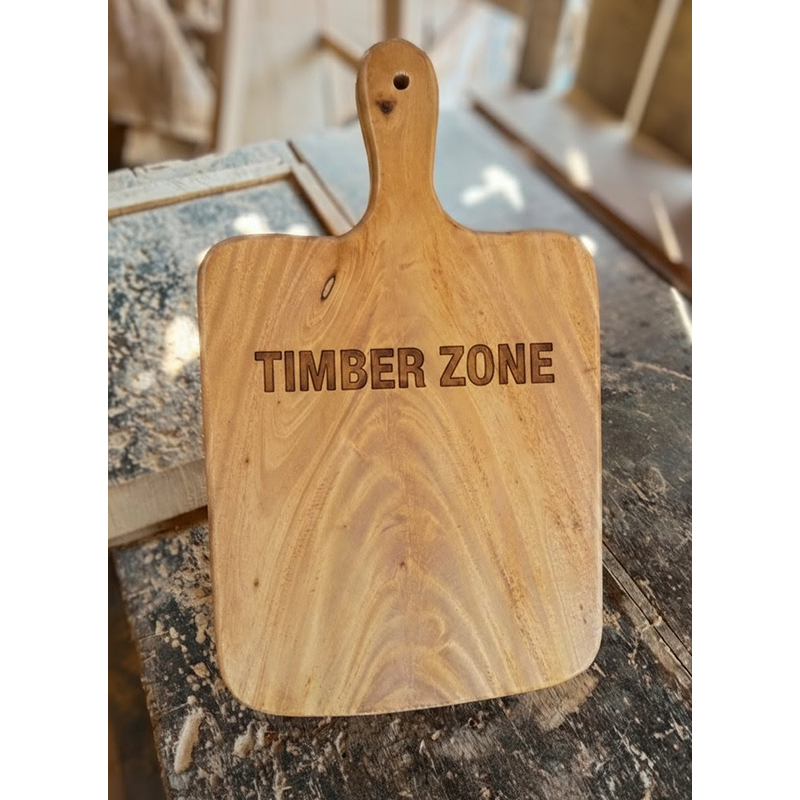 Picture of heavy duty wooden chopping board , ( 10 inch * 17 inch ) thick butcher cutting board for meat & fish - Multicolor