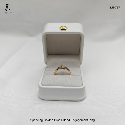 Picture of Luxury Dual-Band Golden Ring | 6 Months Color Guaranteed Golden