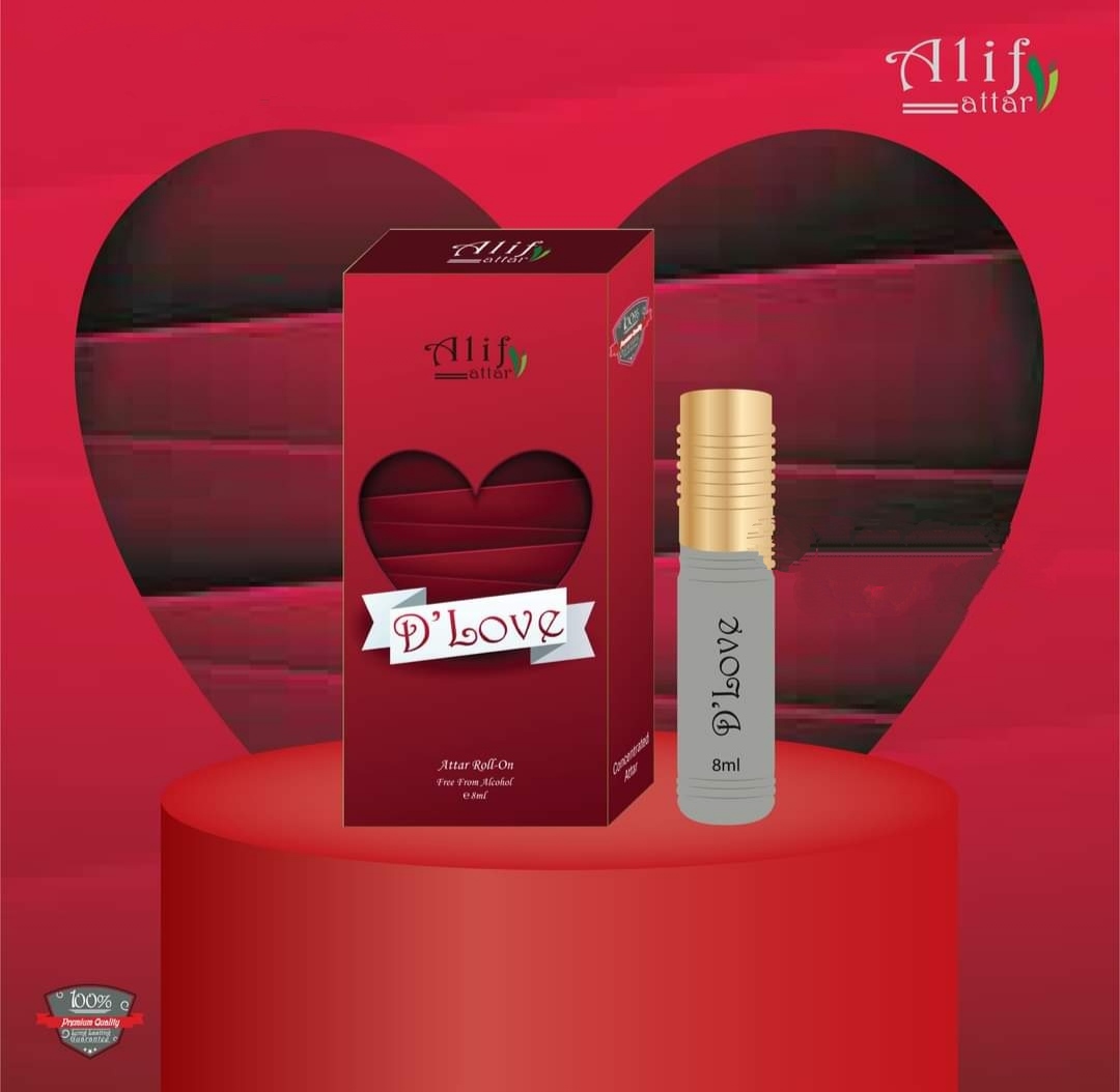 Picture of Alif D'Love 8ML Roll On Attar by Alif Attar. 