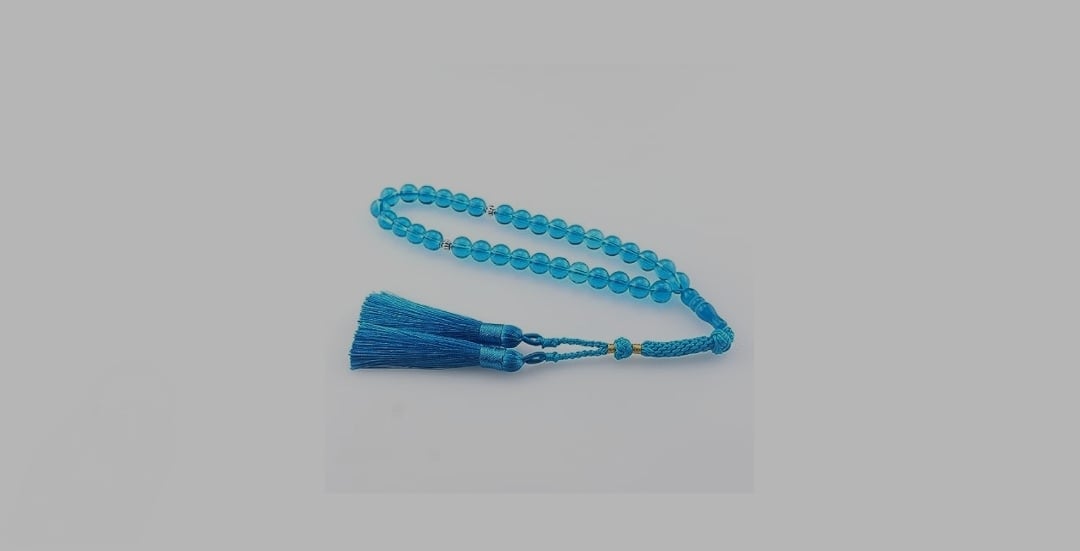 Picture of Muslim Tasbih 99 Beads Islam Prayer. - Blue