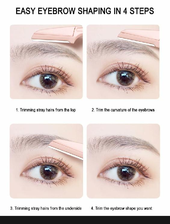 Picture of 3pcs Colorful Eyebrow Trimmer Face Hair
Razors Women Eyebrow Shaver Hair Removal Makeup Tools. - 3Pcs