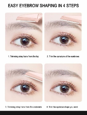 Picture of 3pcs Colorful Eyebrow Trimmer Face Hair
Razors Women Eyebrow Shaver Hair Removal Makeup Tools. - 3Pcs