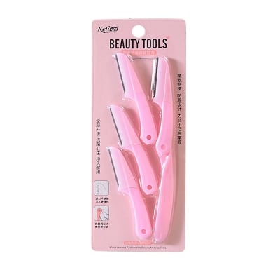 Picture of Keli 4pcs (Blue & Pink) Eyebrow Razor Pack Foldable Eyebrow Facial Hair Removal, Shaper, and Trimmer. - Multicolor