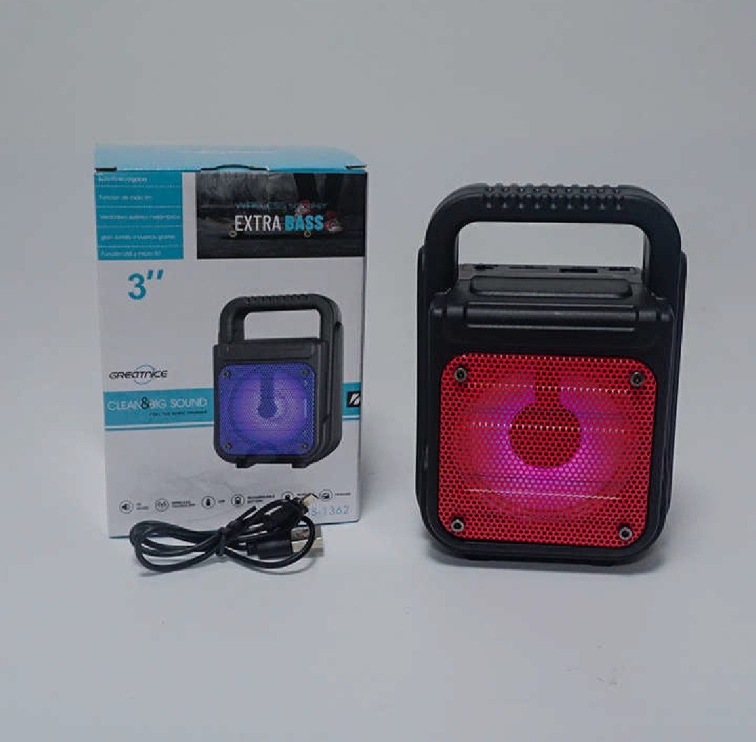 Picture of GTS 1363 Wireless Bluetooth Rechargeable Speaker EXTRA BASS Bluetooth speaker Portable Speaker smart speaker - Black