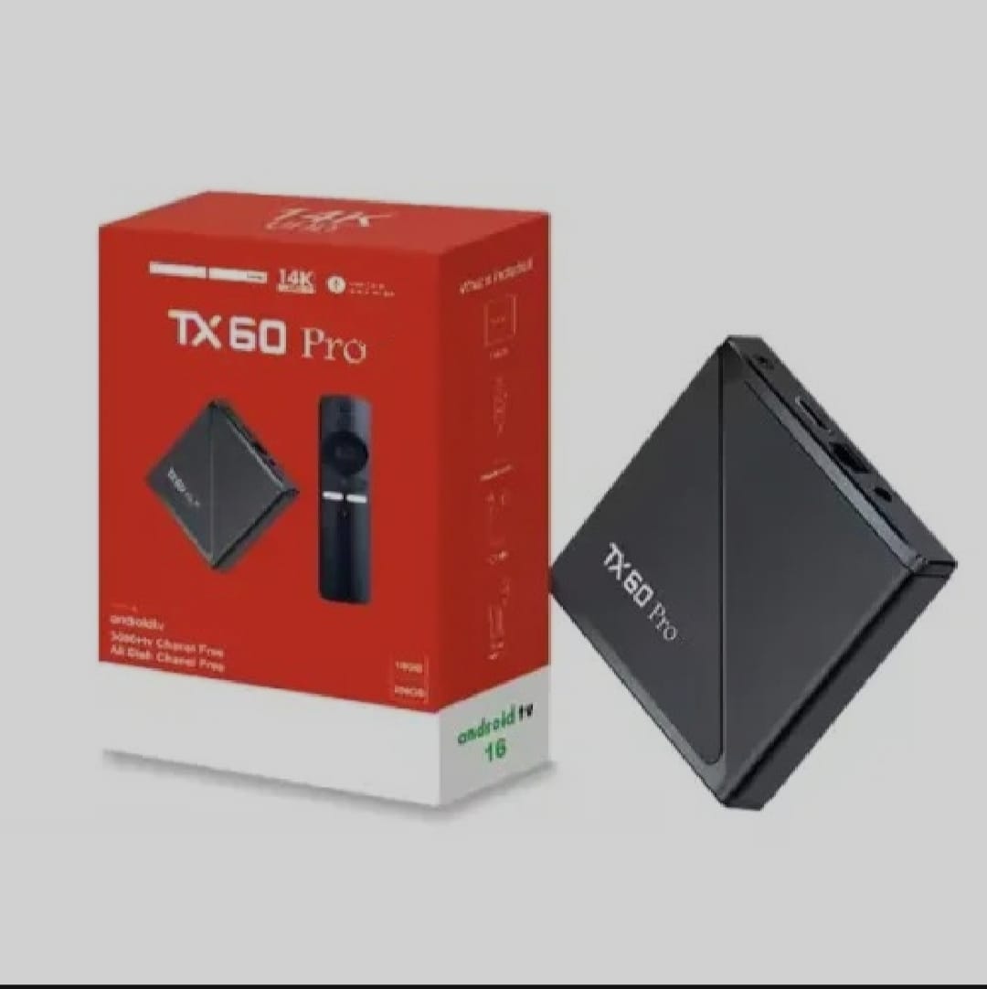 Picture of TX60 Pro 14K Ultra HD Smart Android TV Box with Voice Control Remote - Black