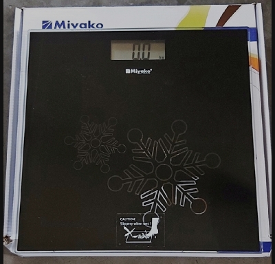 Picture of Accurate Weight Measurement with Miyako Digital Weight Machine/Miyako Electrical Personal Scale MEB5210H Your Reliable Partner for Health and Fitness Goals - Black