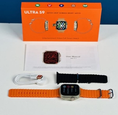 Picture of Ultra S9 Android 5g Smartwatch With Dual Camera 32GB/256GB - (Body Color-Golden with double Straps) - Multicolor