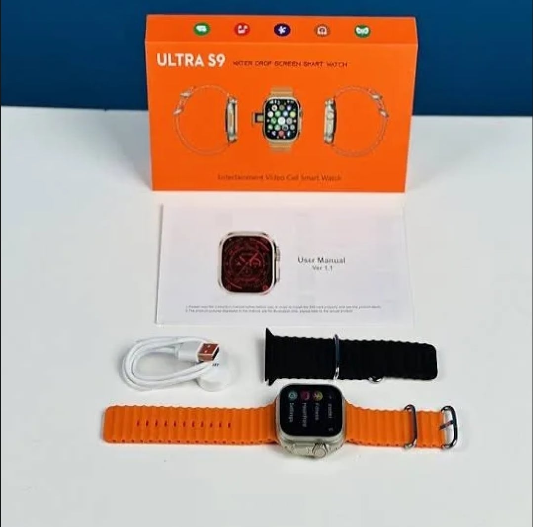 Picture of Ultra S9 Android 5g Smartwatch With Dual Camera 32GB/256GB - (Body Color-Golden with double Straps) - Multicolor