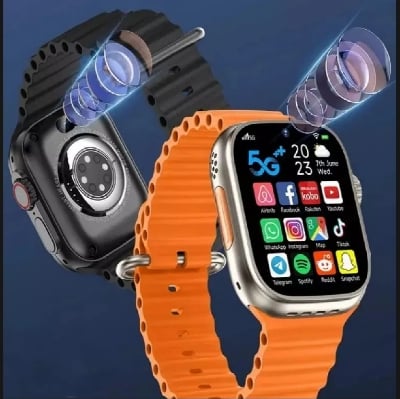Picture of Ultra S9 Android 5g Smartwatch With Dual Camera 32GB/256GB - (Body Color-Golden with double Straps) - Multicolor