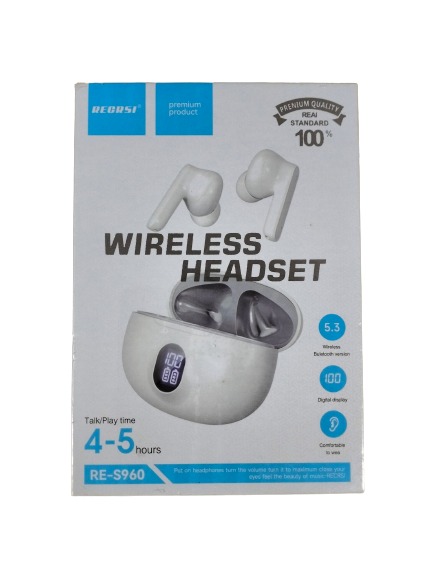 Picture of RECRSI RE-S960 Wireless headset Digital Display - Multicolor - White