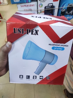 Picture of Hand Mike Handheld Lithium Megaphone 619U with built-in siren - Blue
