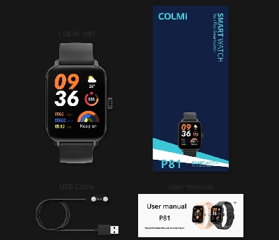 Picture of COLMI P81 Voice Calling Smart Watch Ultra 1.9 inch Screen 24H Health Monitor 100+ Sports Modes, Bluetooth Smartwatch for Men & Women