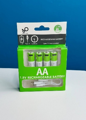 Picture of SmarToools RB40 AA 1.5V 2600mWh Rechargeable Battery (4Pcs Set) - White