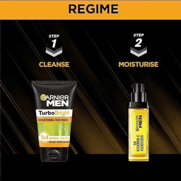 Picture of Indian product Skin care Garnier Men Turbo Bright face wash used for male - 100 ml