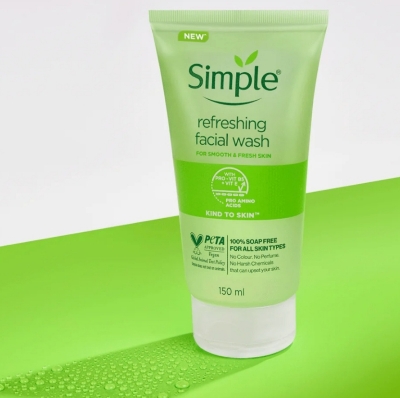 Picture of SIMPLE FACE WASH KIND TO SKIN REFRESHING GEL 150ML - Green