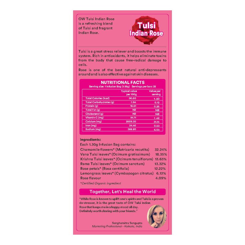Picture of tulsi indian rose - 25bags