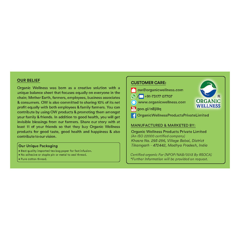 Picture of tulsi lemon ginger green tea - 25tea bags