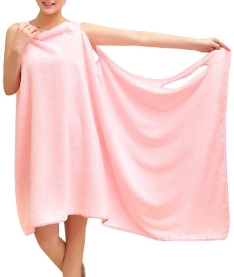 Picture of Microfiber Wearable Bath Towel /Bathrobe for Women/Girl