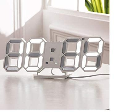 Picture of LED Digital Wall Clock 12/24 Hour Display Date Time Desk Clock