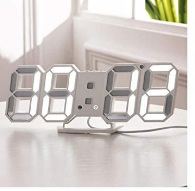 Picture of LED Digital Wall Clock 12/24 Hour Display Date Time Desk Clock