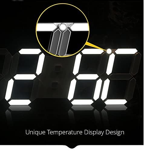 Picture of LED Digital Wall Clock 12/24 Hour Display Date Time Desk Clock