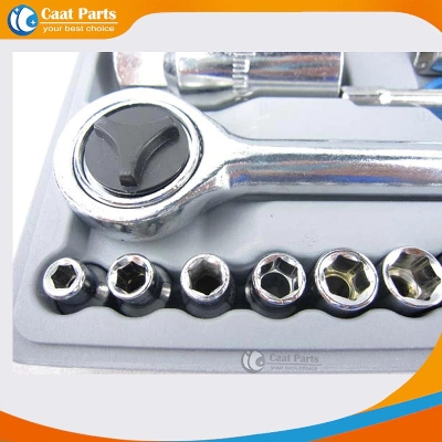 Picture of 40pcs Automobile Motorcycle Repair Tool Case Precision Socket Wrench Set Sleeve Screwdriver Auto Car Vehicle Repair Kit Tool