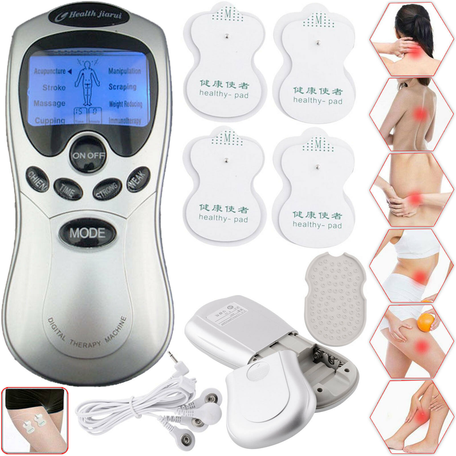 Picture of Acupuncture Body Massage Digital Therapy Massager Muscle Stimulator Electro stimulator - Massage Machine