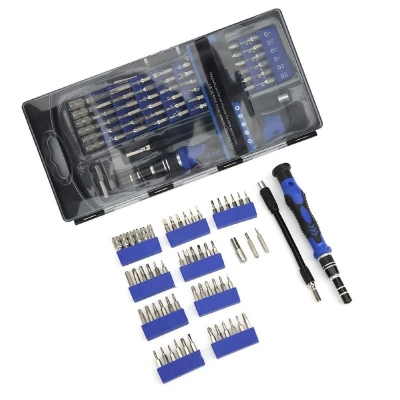 Picture of 58 in 1 Screwdriver Tool Set For Mobile Phone, Computer, Electronic Product repair, Camera Maintenance Hardware tool & Socket Nut Driver Tools Sets - Silver