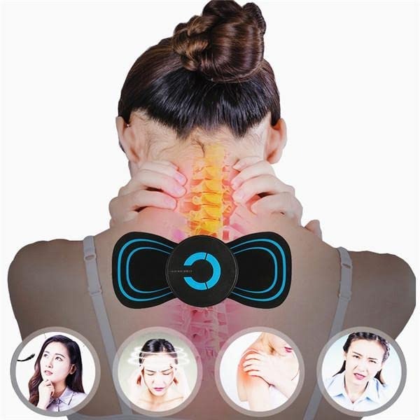 Picture of Portable Mini Electric Neck Massager Back Body With USB Charging Cable,EMS Electric Pulse Neck Masseger Muscle Stimulator Relief Pain Relax
