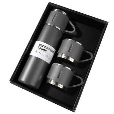 Picture of Double-layer Stainless Steel Thermal Coffee Tumbler Business Travel Water Bottle Tea Infuser Bottle With Portable Water Cup-500 Ml