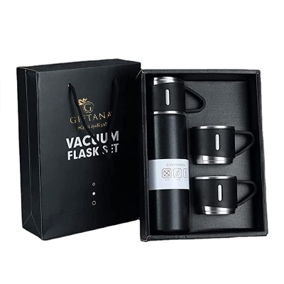 Picture of Double-layer Stainless Steel Thermal Coffee Tumbler Business Travel Water Bottle Tea Infuser Bottle With Portable Water Cup-500 Ml