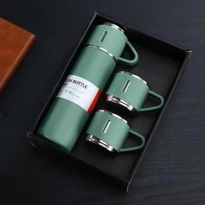Picture of Double-layer Stainless Steel Thermal Coffee Tumbler Business Travel Water Bottle Tea Infuser Bottle With Portable Water Cup-500 Ml
