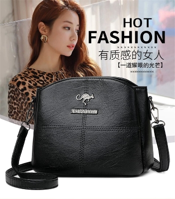 Picture of New Fashion Women's 3-layer PU Leather Handbags Small Shoulder Messenger Bags Designer Simple Tote  Ladies Bag