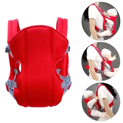 Picture of Baby Carrier Soft, Comfortable and stylish Baby Carrying Bag, Baby Carrier for 6 Months to 2 Years Baby - Red