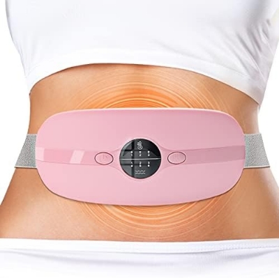 Picture of Heating pad for Period Cramps & Vibration sliming Massage belt - Pink