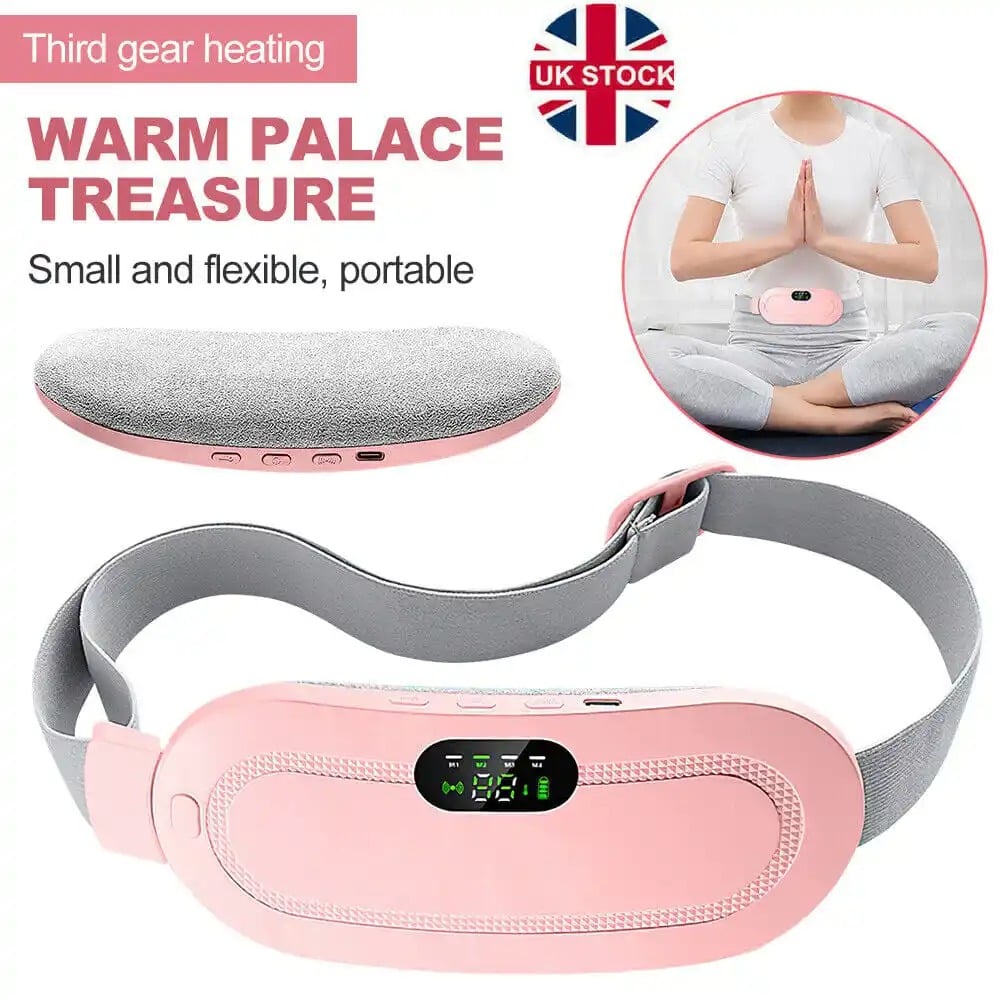Picture of Heating pad for Period Cramps & Vibration sliming Massage belt - Pink